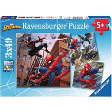 OMZ 80250 Spider-Man 3X49 Parça Ravensburger Puzzle Kız Erkek Çocuk Oyuncak Eğitici Oyuncaklar