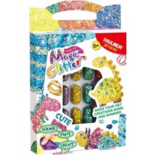 OMZ Paulinda Magic Glitter Cute Dino Hobi Set 12X5 ml S00095579 Kız Erkek Çocuk Oyuncak Eğitici Oyuncakl