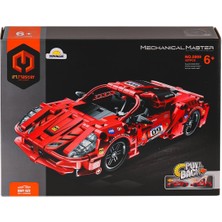 paraply 5809 Imm Mekanik Master Süper Araba Blokları Kırmızı 437 Parça Kız Erkek Çocuk Oyuncak Eğitici Oyunc