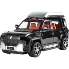 OMZ XHD-B2432 -Vardem Çek Bırak Işıklı ve Sesli Kapıları Açılan Lr Jeep 1:24 Kız Erkek Çocuk Oyuncak Eği