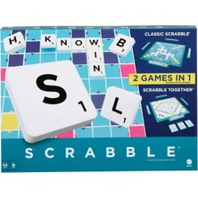 OMZ HWD43 Scrabble Orijinal Ikisi Bir Arada Ingilizce Kız Erkek Çocuk Oyuncak Eğitici Oyuncaklar
