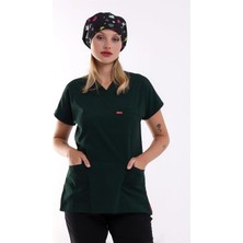 Bflex Unisex Likralı Yarasa Kol Tek Üst - 6429 Ördek Başı Yeşili