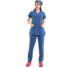 Bflex Unisex Likralı Yarasa Kol Takım - 6408 Petrol Mavi