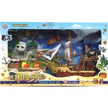 OMZ Aksesuarlı Korsan Gemisi Oyun Seti Kız Erkek Çocuk Oyuncak Eğitici Oyuncaklar