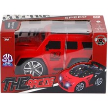 OMZ RE210-10A-6A Pilli 3D Işıklı Müzikli Jeep -Prestij Oyuncak Kız Erkek Çocuk Oyuncak Eğitici Oyuncakla