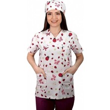 Zarf Yaka Desenli Üst - 4204 Uğurböceği