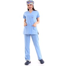 Bflex Unisex Likralı Yarasa Kol Takım - 6413 Açık Mavi