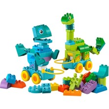 OMZ LEGO Duplo Kasabası 3’ü 1 Arada Tekerlekli Dinozorlar 10451 Kız Erkek Çocuk Oyuncak Eğitici Oyuncakl