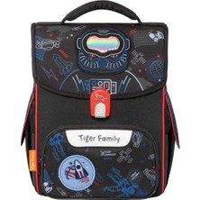 OMZ Uzay Desenli Siyah Okul Çantası Kız Erkek Çocuk Oyuncak Eğitici Oyuncaklar