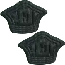 Mawrond Taç Şekilli, Yapışkanlı, Kesilebilir Ayakkabı Topuk Vurma Önleyici +Yırtık Gizleme+ Boşluk Alma Pedi ( 1 Çift Siyah)