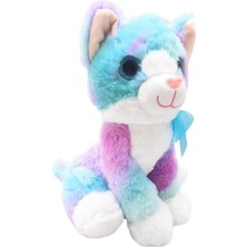 OMZ Peluş 30CM Renkli Kedi Halley Kız Erkek Çocuk Oyuncak Eğitici Oyuncaklar