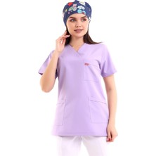 Zarf Yaka Kadın Tek Üst - 11 Lila