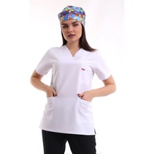 Zarf Yaka Kadın Tek Üst - 171 Beyaz