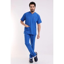 Zarf Yaka Erkek Takım - 56 Saks Mavi