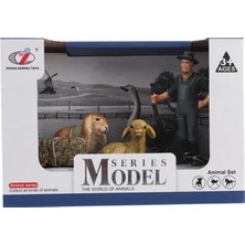 OMZ Kutulu Model Çiftçi, Oturan Kuzu,tavşan, Kaz Kız Erkek Çocuk Oyuncak Eğitici Oyuncaklar