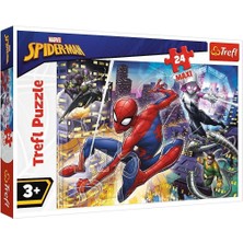 OMZ PUZZLE-14289 Spiderman 24 Parça Maxi Çocuk Puzzle Kız Erkek Çocuk Oyuncak Eğitici Oyuncaklar