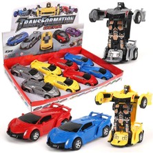 paraply KNS-2017-5 Sürtmeli Robota Dönüşen Araba -Vardem Oyuncak Kız Erkek Çocuk Oyuncak Eğitici Oyuncaklar