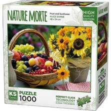 OMZ Ks Games Fruits And Sunflowers Puzzle 1000 Parça 20775 Kız Erkek Çocuk Oyuncak Eğitici Oyuncaklar