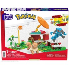 OMZ HDL80 Mega™ Pokémon™ Adventure Builder Piknik Seti 163 Parça +7 Yaş Kız Erkek Çocuk Oyuncak Eğitici