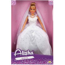 OMZ 3381 Sun-Rst-Sıs-Gelinlikli Manken Bebek Alisha 29CM - Sunman Kız Erkek Çocuk Oyuncak Eğitici Oyunca