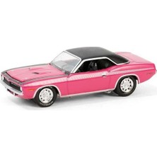 OMZ Greenlight 1/64 Barrett-Jackson Series 14- 1970 Plymouth Cuda Kız Erkek Çocuk Oyuncak Eğitici Oyunca