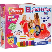 paraply ERN-576 Heroes Kuaför Oyun Hamuru Seti Kız Erkek Çocuk Oyuncak Eğitici Oyuncaklar