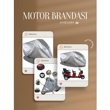 Honda Cbf 600   Arka Çanta Uyumlu (Bağlant,kilit Uyumlu)   4 Mevsim Koruma Gri