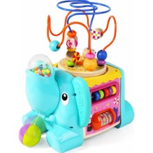 OMZ Woody 5 Fonksiyonlu Aktivite Oyun Seti Kız Erkek Çocuk Oyuncak Eğitici Oyuncaklar