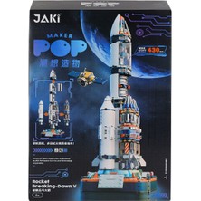 OMZ JK8501 Jaki Uzay Roketi Blok Seti -Vagon Life Kız Erkek Çocuk Oyuncak Eğitici Oyuncaklar