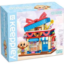 OMZ KP28011 Keepley Hediye Kutusu Blok Seti -Vagon Life Kız Erkek Çocuk Oyuncak Eğitici Oyuncaklar