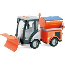 OMZ 1:16 Sürtmeli Sesli Işıklı Kar Küreme Aracı (Yol Temizlik Aracı) Kız Erkek Çocuk Oyuncak Eğitici Oyu