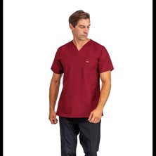 Bflex Unisex Likralı Yarasa Kol Tek Üst - 6407 Bordo Soft