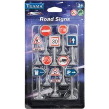 paraply 10 Parça Otoyol Işaret Levhaları Seti Kız Erkek Çocuk Oyuncak Eğitici Oyuncaklar