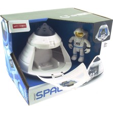 OMZ Işıklı ve Astronotlu Uzay Kapsülü Kız Erkek Çocuk Oyuncak Eğitici Oyuncaklar