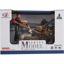 OMZ Kutulu Model Çiftçi, Kuzu,tavşan, Kaz Kız Erkek Çocuk Oyuncak Eğitici Oyuncaklar