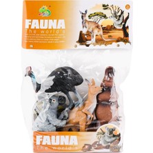 paraply AZ7-007 Pvc Vahşi Hayvan Seti 4lü -Kidmar Oyuncak Kız Erkek Çocuk Oyuncak Eğitici Oyuncaklar