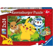 paraply 56682 Pokemon 2X24 Parça Ravensburger Puzzle Kız Erkek Çocuk Oyuncak Eğitici Oyuncaklar