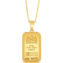 Agakulche 2.5 gr Altın Külçe Kolye