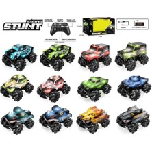 OMZ Şarjlı Stunt 4x4 Işıklı Uzaktan Kumandalı Araba Kız Erkek Çocuk Oyuncak Eğitici Oyuncaklar