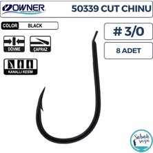 Owner 50339 Cut Chinu Iğne Siyah #3/0 (8 Adet)