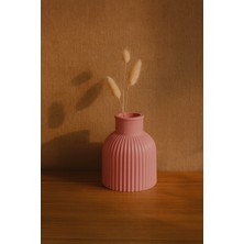 N-E Studio Mini Fitilli Vazo (Oluklu)  |  Modern Dekoratif Vazo