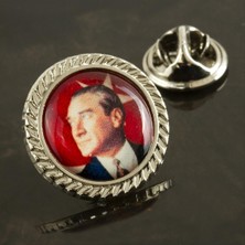 Zero Techmrt Atatürk Yaka Rozet-Gümüş Rengi