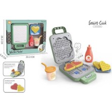 OMZ Waffle Makinesi Seti Kız Erkek Çocuk Oyuncak Eğitici Oyuncaklar