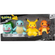 OMZ Pok PKW2571 Pokémon Select Seri 4'lü Figür Set Kız Erkek Çocuk Oyuncak Eğitici Oyuncaklar