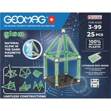 OMZ Geomag Glow Manyetik Zeka Oyunu 25 Parça - S03000328 Kız Erkek Çocuk Oyuncak Eğitici Oyuncaklar