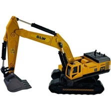 OMZ SZT-8891 Sürtmeli Metal Inşaat Aracı 1 55 Ekskavatör Kız Erkek Çocuk Oyuncak Eğitici Oyuncaklar