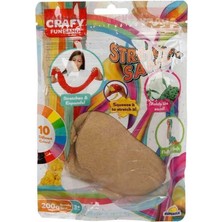 OMZ 3599 Crafy Streç Oyun Kumu Naturel 200 G Kız Erkek Çocuk Oyuncak Eğitici Oyuncaklar