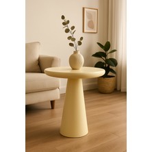 Doğal Masif Ahşap Krem Renk Mantar Sehpa – Tekli Yan Sehpa Modeli