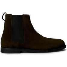 Calvin Klein Koyu Kahve Erkek Bot Ess Rubber Chelsea Su