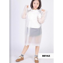 Yağmurluk Unisex Çocuk - Beyaz